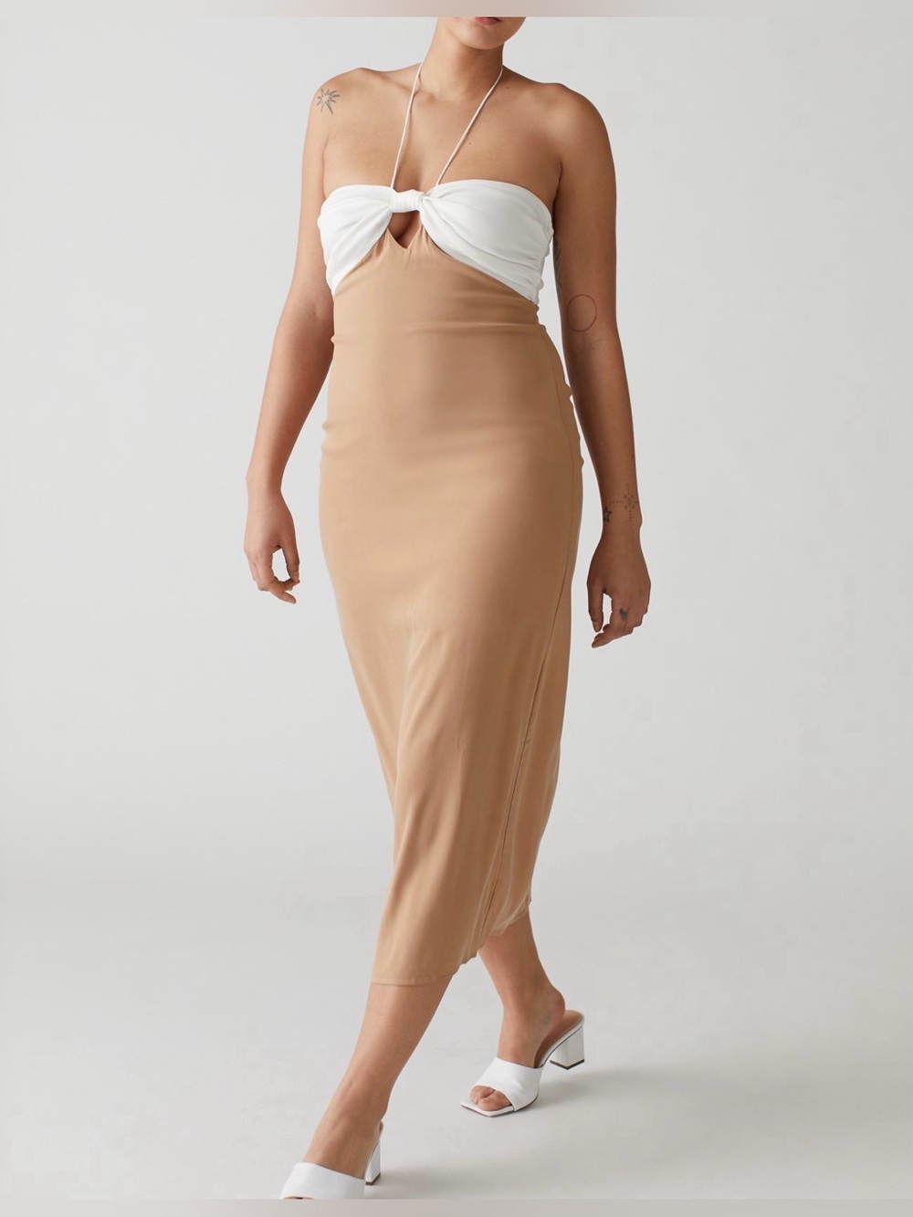 Third Form Let’s Split halter midi dress | Size 10